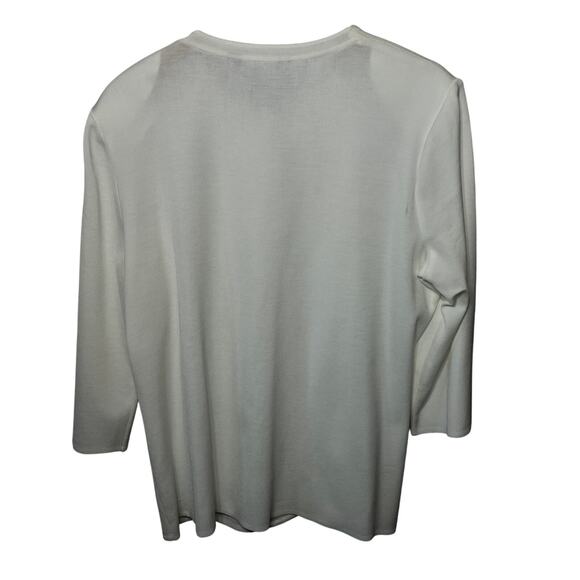 Ming Wang NWT Jacket White Black Acrylic Abstract Avant Garde Knit Evening XL - Picture 2 of 8